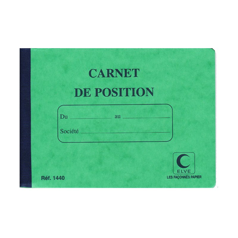 Positieboekje, 114 x 156 mm